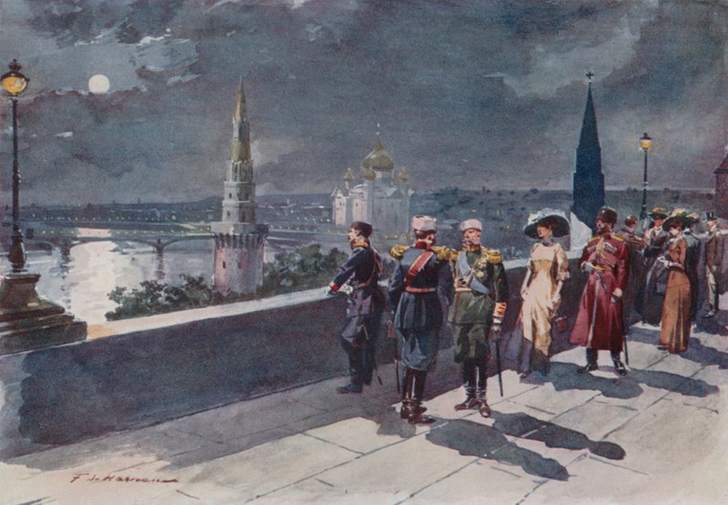 Terras van het Kremlin door Frederic de Haenen