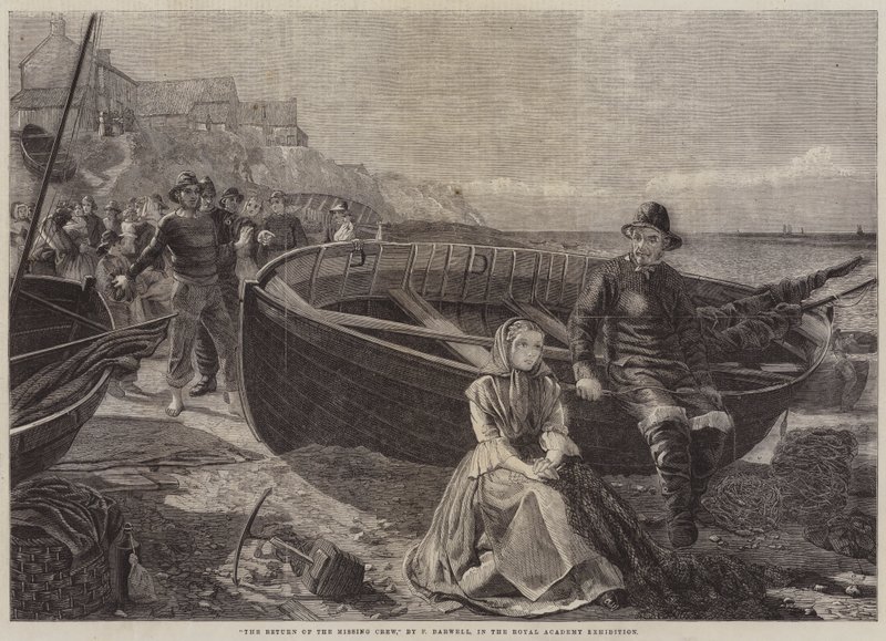 De terugkeer van de vermiste bemanning door Frederick Bacon Barwell