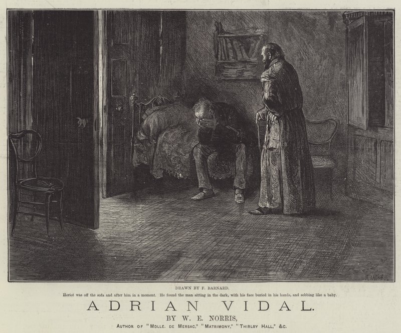 Adrian Vidal, door W E Norris door Frederick Barnard