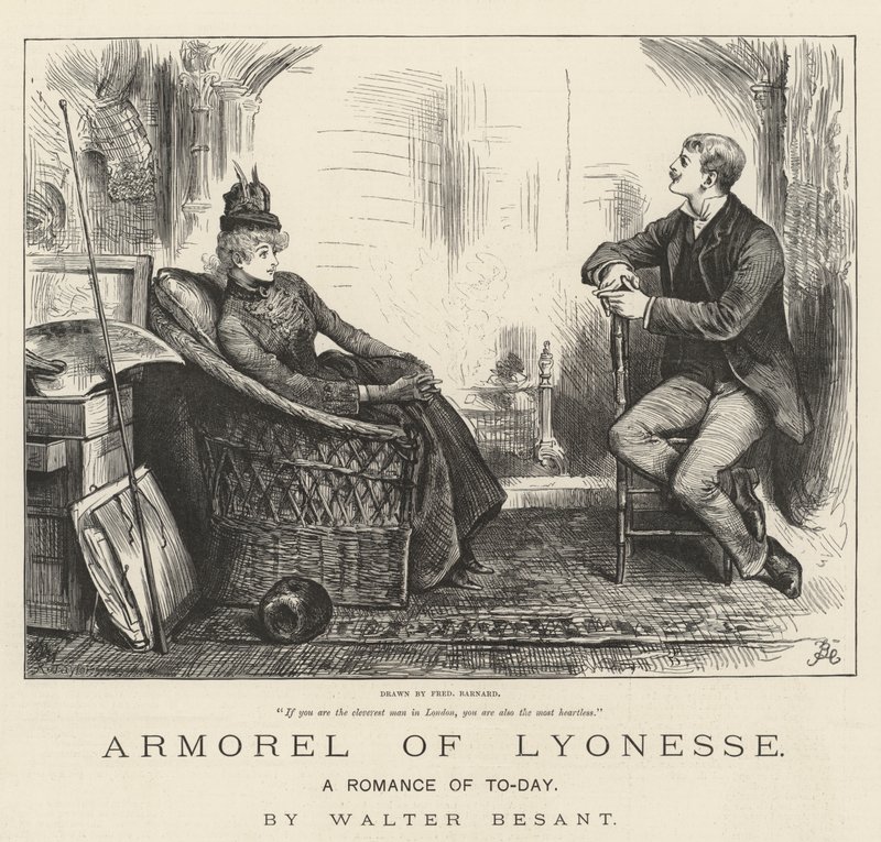 Armorel van Lyonesse, Een Romantiek van Vandaag, door Walter Besant door Frederick Barnard