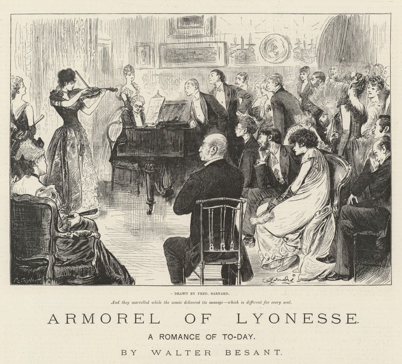 Armorel van Lyonesse, Een Romantiek van Vandaag, door Walter Besant door Frederick Barnard