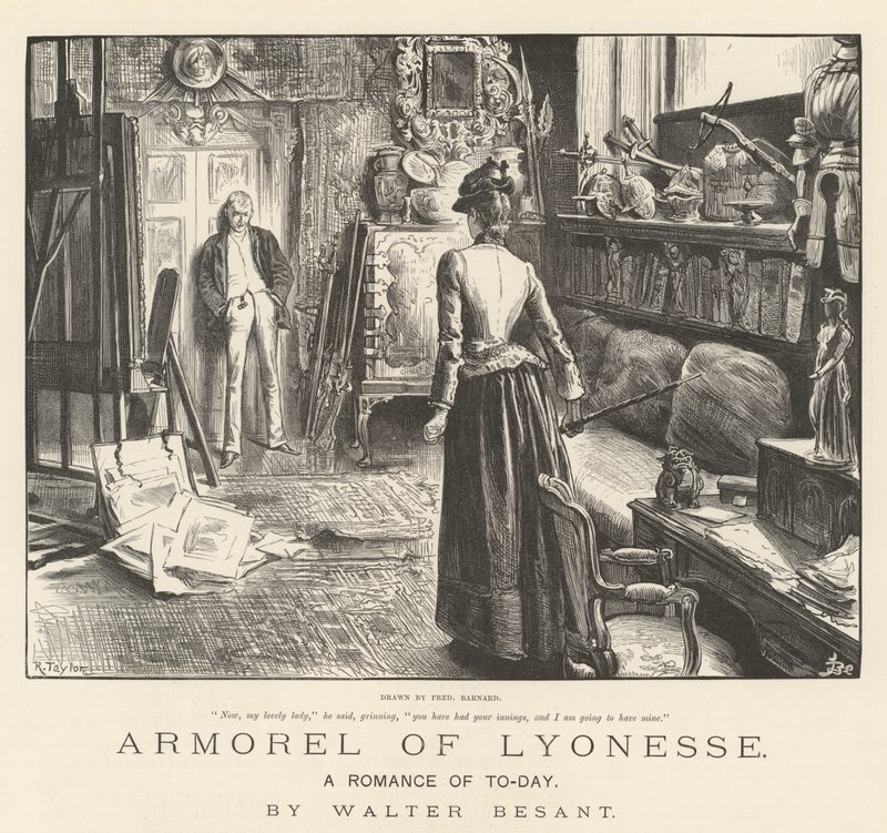Armorel van Lyonesse, een romance van vandaag, door Walter Besant door Frederick Barnard
