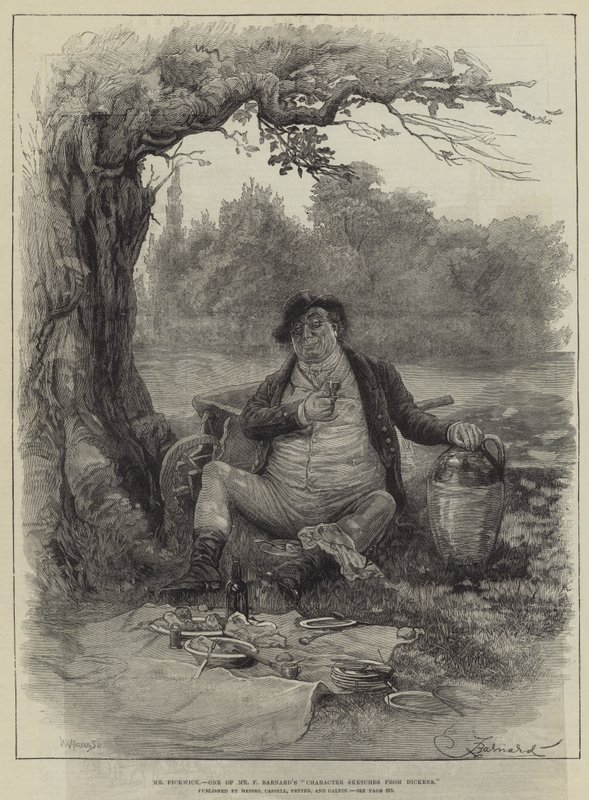 Meneer Pickwick door Frederick Barnard