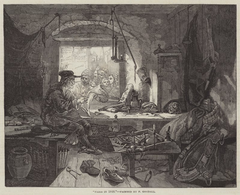 Parijs in 1848 door Frederick Goodall