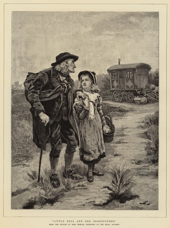 Kleine Nell en haar grootvader door Frederick Morgan