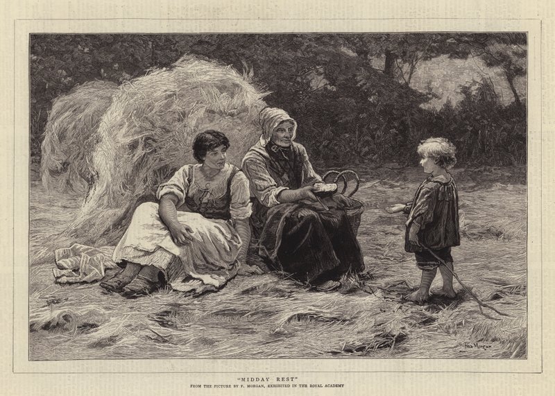 Middagrust door Frederick Morgan