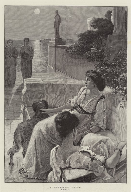 Een Maanlicht Idylle door Frederick Sargent
