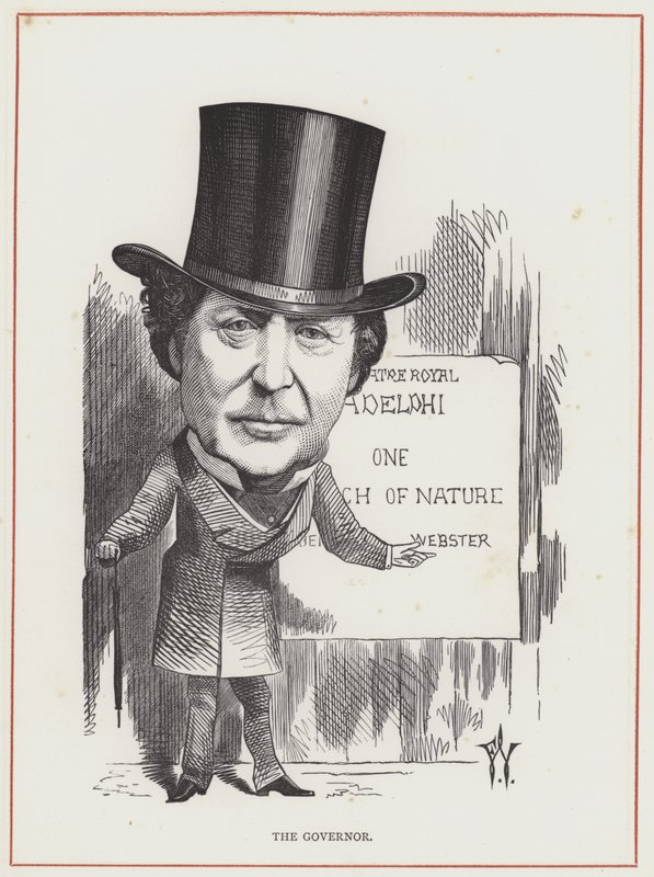 Benjamin Webster door Frederick Waddy