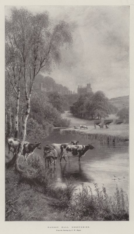 Haddon Hall, Derbyshire door Frederick William Hayes