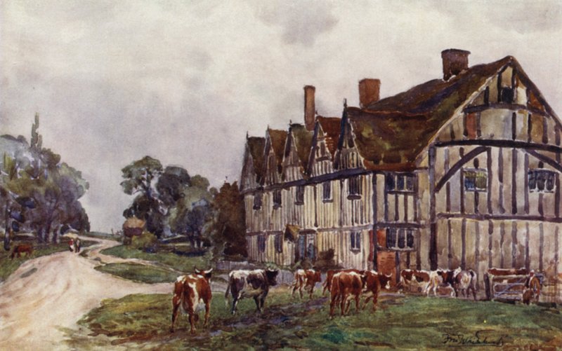 Vijf-Giebel Huis, Long Itchington door Frederick William Newton Whitehead