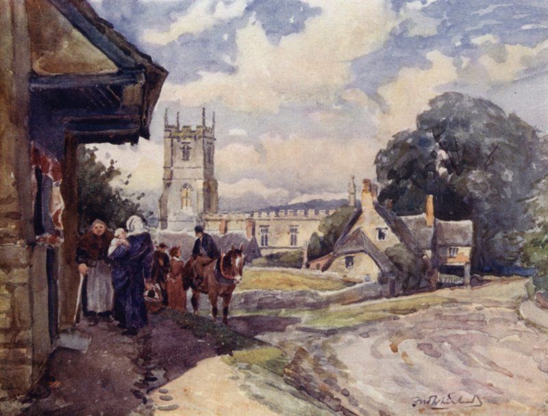Long Compton door Frederick William Newton Whitehead