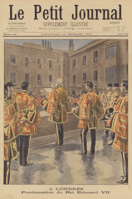 Edward VII uitgeroepen tot koning, Londen door French School