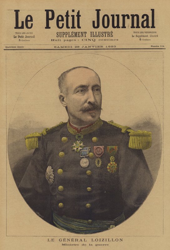 Generaal Loizillon, Franse minister van Oorlog door French School