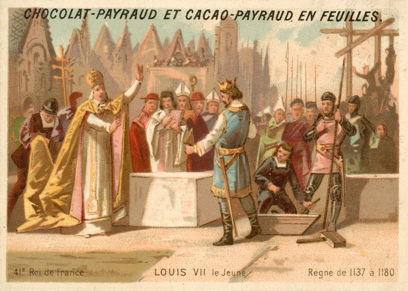 Lodewijk VII van Frankrijk door French School
