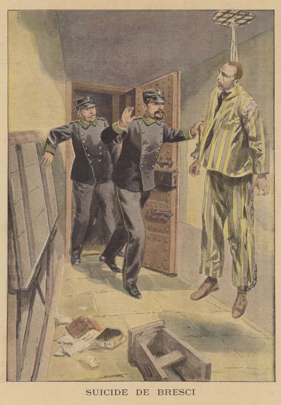 De zelfmoord van Gaetano Bresci door French School