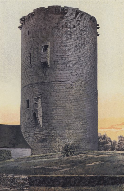 Alluyes, Donjon van het oude kasteel, westzijde door French Photographer