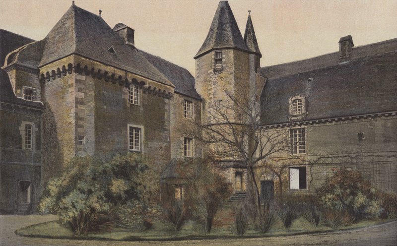 Carrouge, Kasteel, Gevel aan de binnenplaats door French Photographer