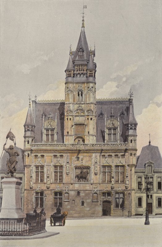 Compiegne, stadhuis door French Photographer