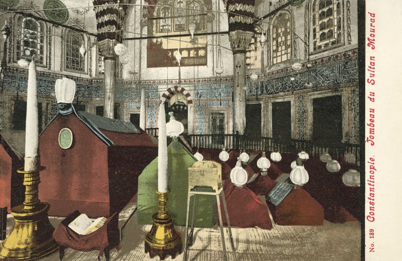 Constantinopel, Graf van Sultan Mourad door French Photographer