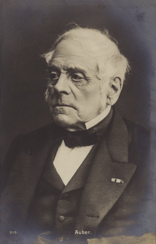 Daniel Auber, Franse componist (1782-1871) door French Photographer