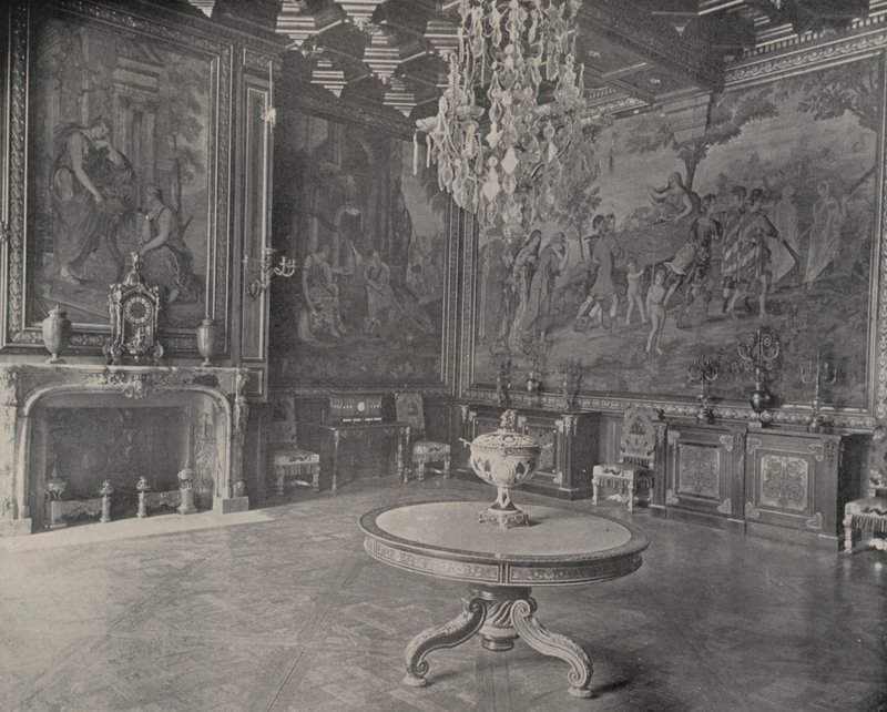 Salon, Paleis van Fontainebleau door French Photographer