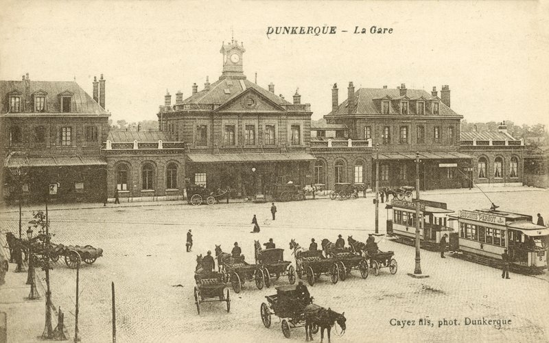 Duinkerke, Het Station door French Photographer
