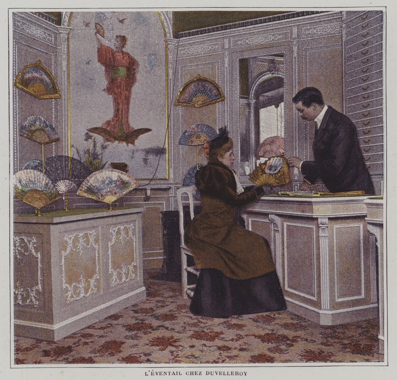 Waaier bij Duvelleroy, Parijs door French Photographer