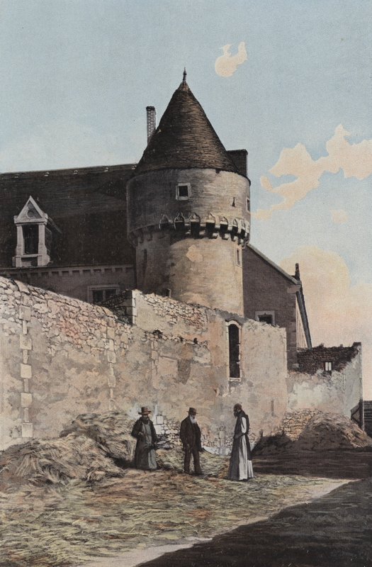 Fongombault, Hoektoren van het klooster door French Photographer