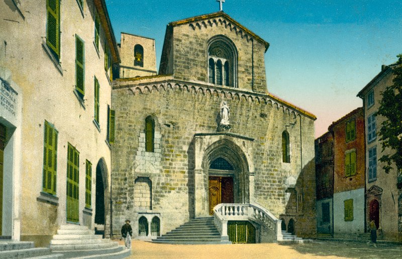 Grasse, de kathedraal, Frankrijk door French Photographer