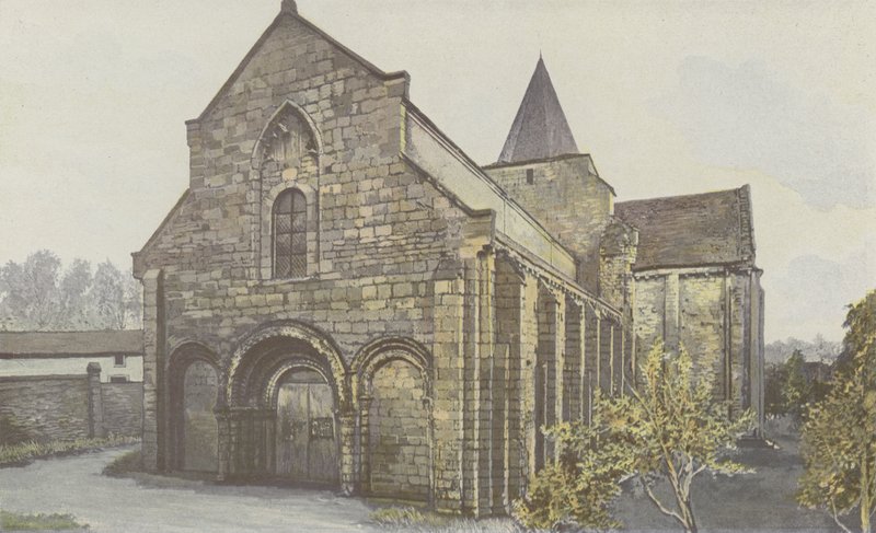 Jazeneuil, Kerk, Geheel ZW door French Photographer