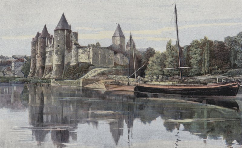 Josselin, Kasteel van de familie de Rohan door French Photographer