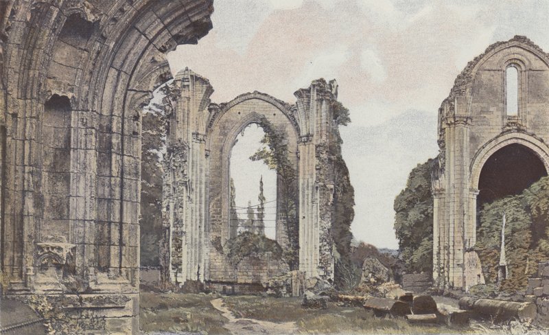 La Couronne, Ruïnes van de oude Abdij door French Photographer