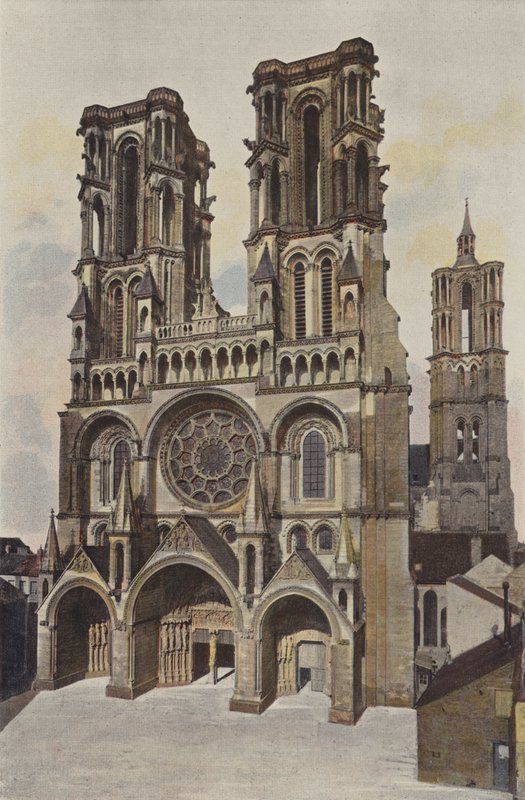 Laon, kerk Notre-Dame (kathedraal) door French Photographer