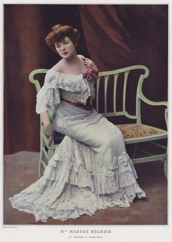 Marthe Regnier, Franse actrice door French Photographer