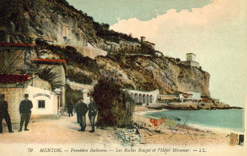 Menton, Italiaanse grens door French Photographer