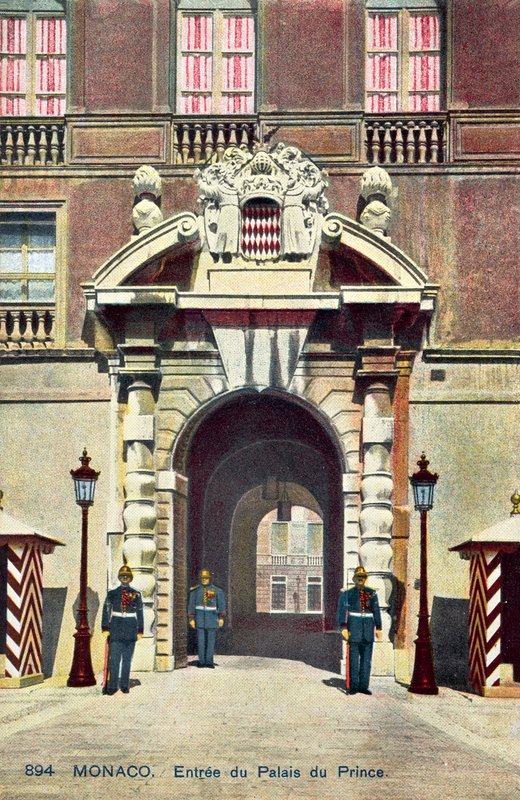 Monaco, ingang van het paleis door French Photographer