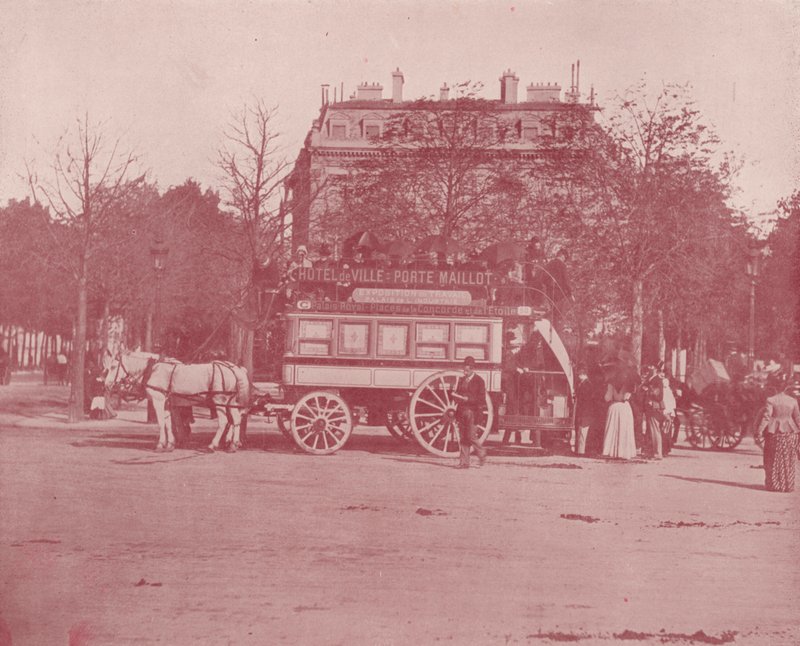 Parijs: Een Parijse omnibus door French Photographer