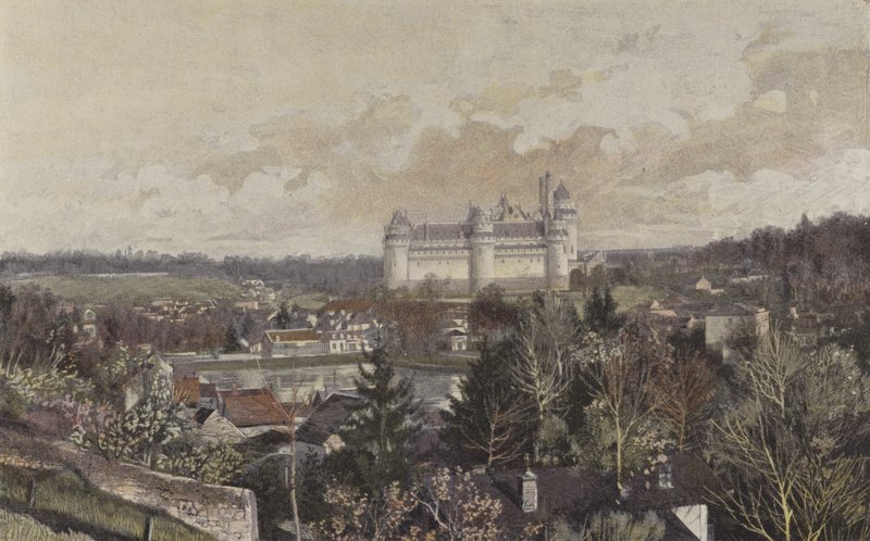 Pierrefonds, algemeen uitzicht vanaf de rots door French Photographer