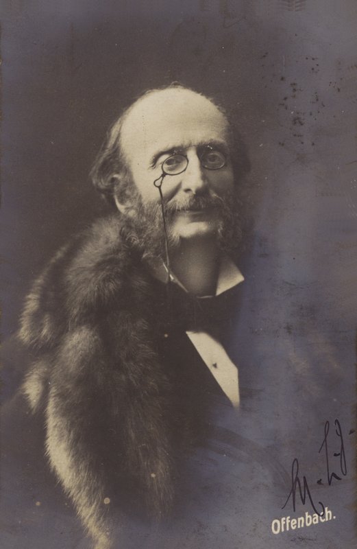 Portret van Jacques Offenbach door French Photographer