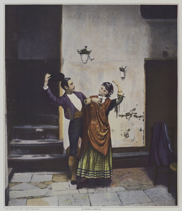 Spaanse dansers in Sevilla door French Photographer