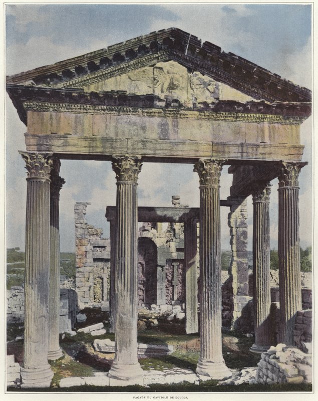 Het Capitool in Dougga door French Photographer