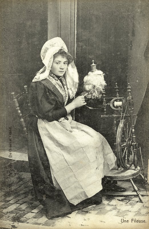 Een spinster door French Photographer