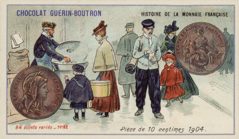 10 centimes munt door French School
