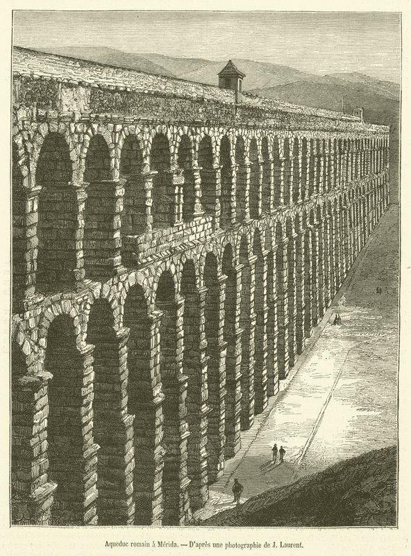 Romeins aquaduct in Merida door French School