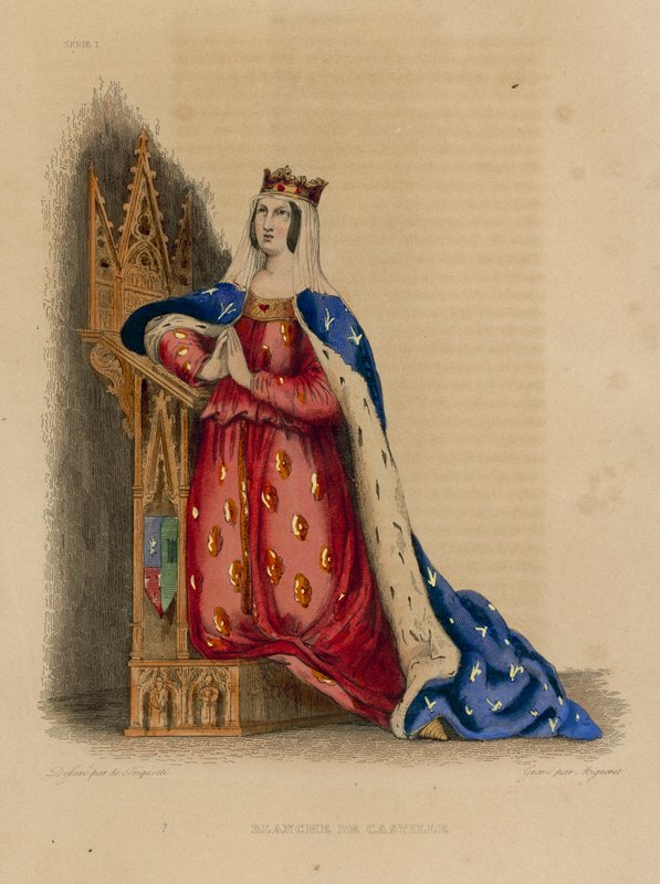 Blanche de Castille door French School