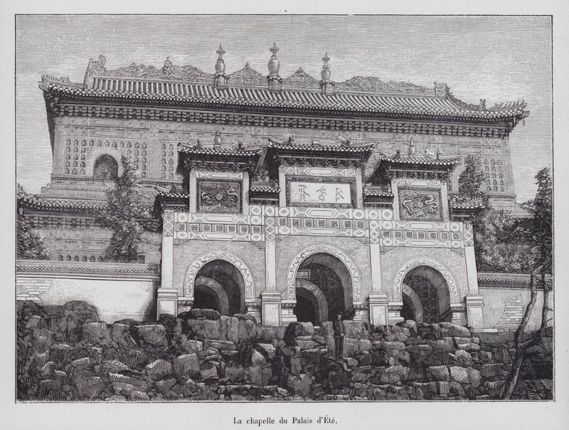 Kapel van het Zomerpaleis, Peking, China door French School