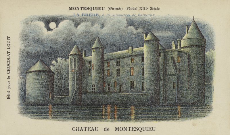 Kasteel van Montesquieu, Montesquieu, Gironde door French School