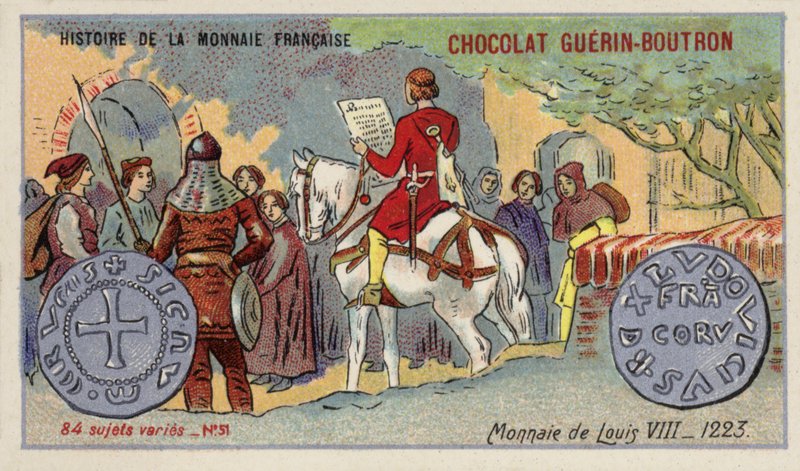 Munten van Lodewijk VIII door French School