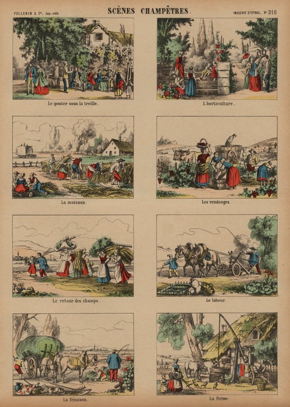 Landschapsscènes door French School