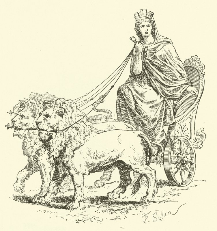 Cybele (gravure) door French School